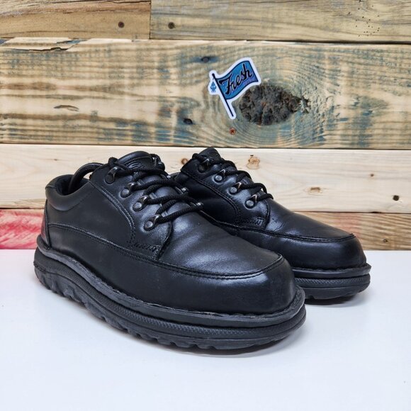 Vintage Y2k Skechers Chunky Shoes Platform Jammers Men’s Sz 9.5 Triple Black main image 12